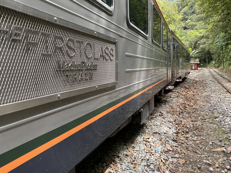 Train from Ollantaytambo to Machu Picchu